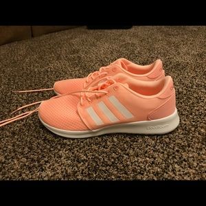 Women’s adidas cloudfoam shoes, coral, U.S. size 9